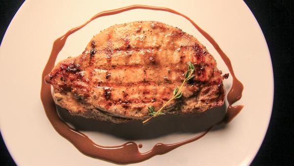 最簡單的豬扒醬汁 - 黑醋芥末豬扒 Pork Chop with Balsamic Vinegar & Dijon Mustard